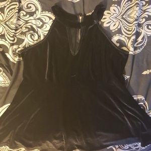 Torrid Velvet Peplum Top